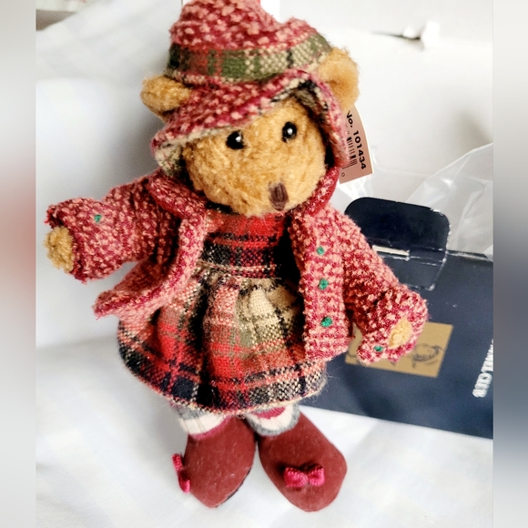 RUSS Alpine Teddies Brown Bear Girl Plush Realistic Wool Stuffed Animal Toy 6 " - Picture 2 of 15